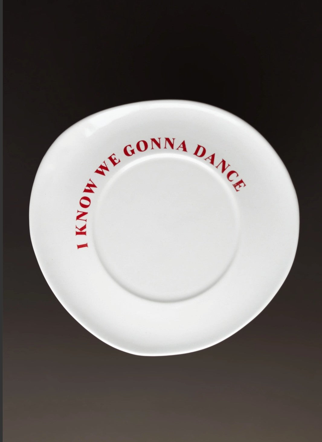Sisi Ceramic Plate, "I Know We Gonna Dance", set of 2