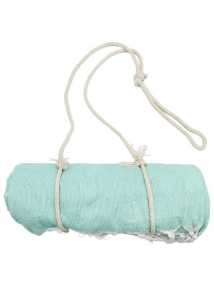 Flat Weave Beach Fouta with Stripes