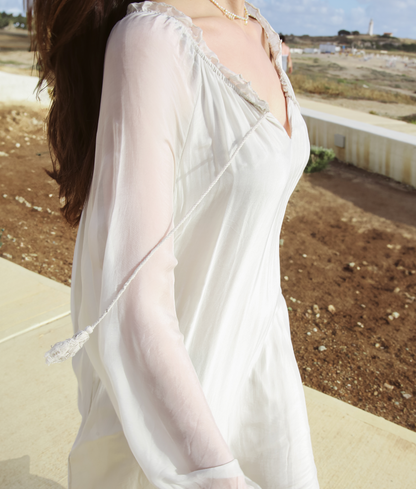 Silk Maxi Flow Dress