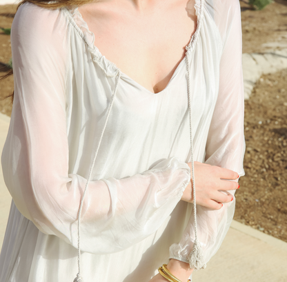 Silk Maxi Flow Dress