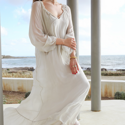 Silk Maxi Flow Dress