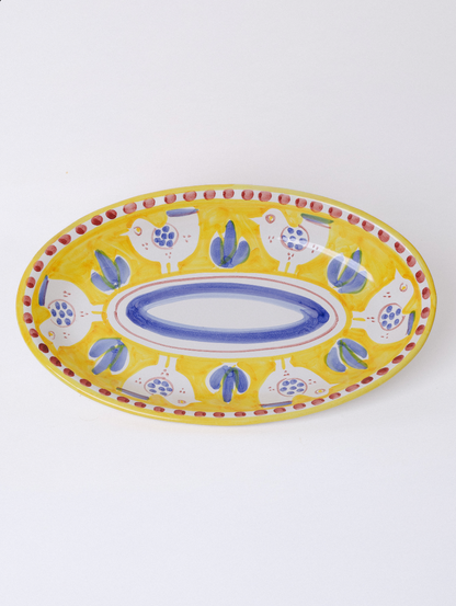 Uccellino Oval Plate