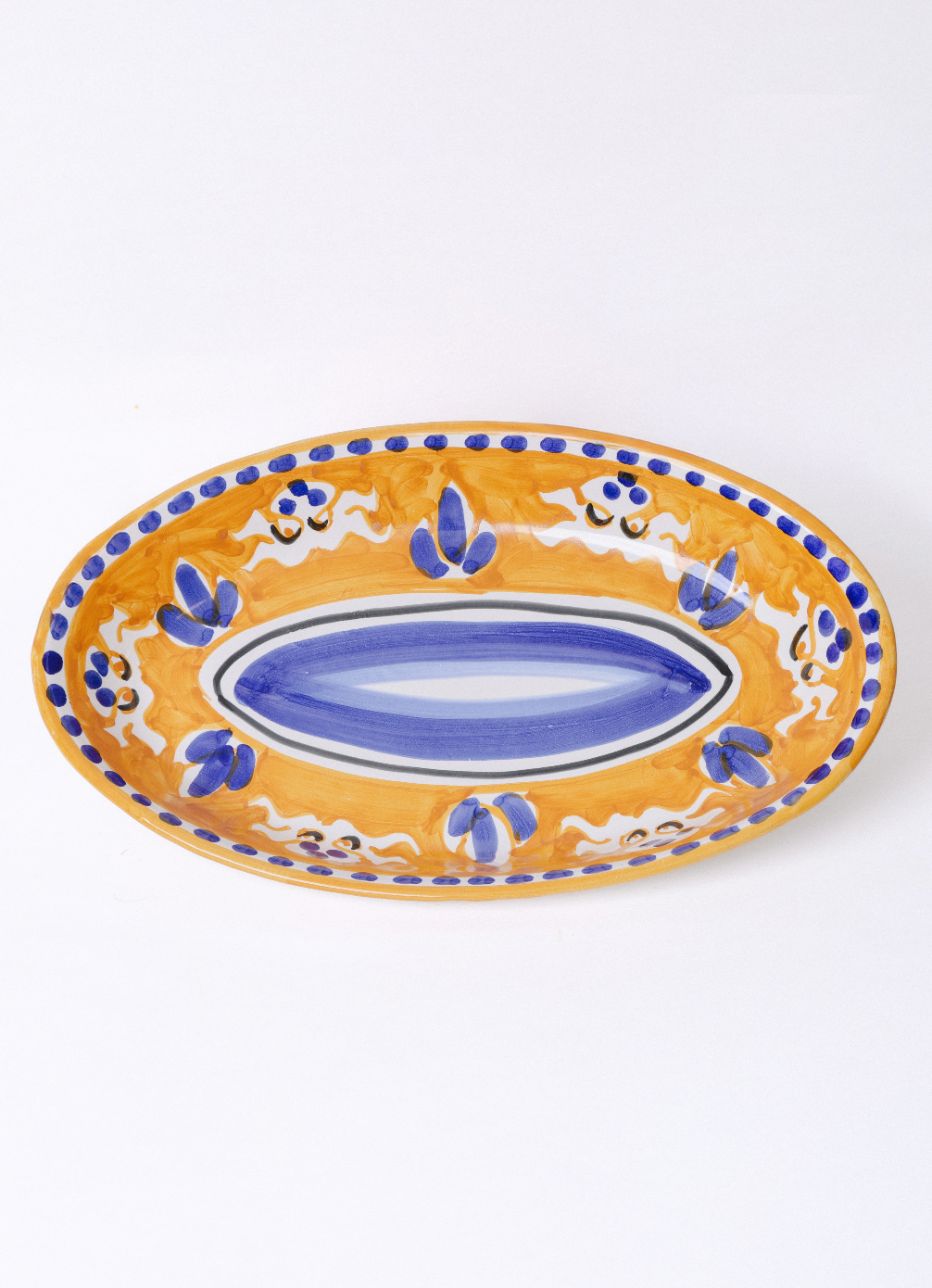 Oval Plate Polpo Vietri