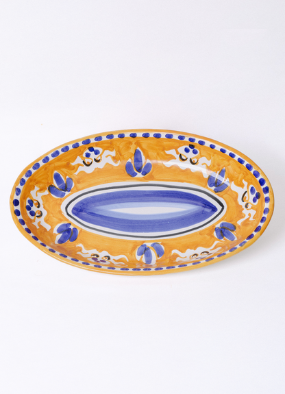 Oval Plate Polpo Vietri