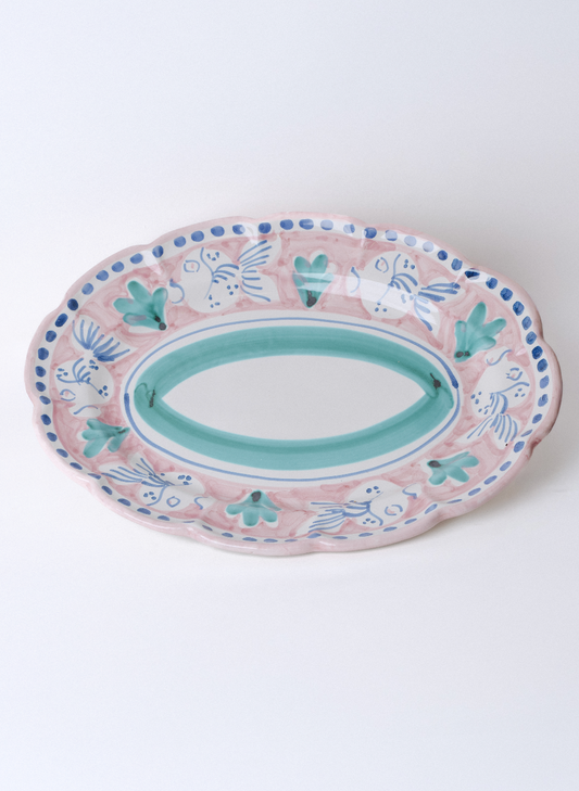 Oval Plate Cavalluccio Marino Vietri