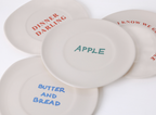 Sisi Plate, "Apple", set of 2