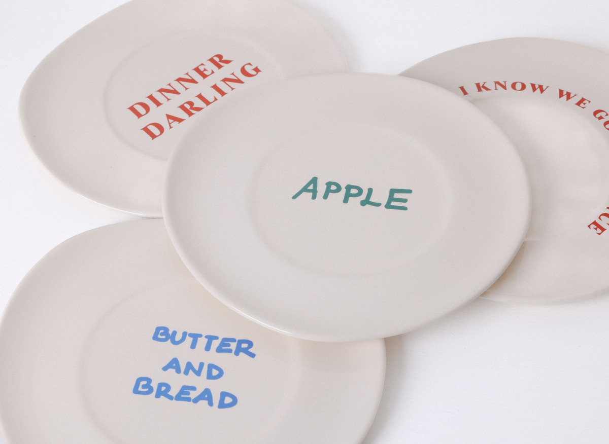 Sisi Plate, "Butter and Bread", set of 2