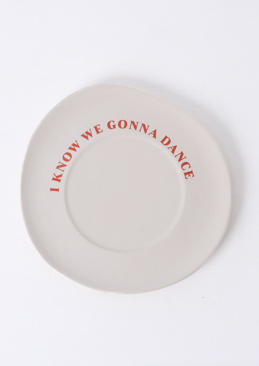 Sisi Ceramic Plate, "I Know We Gonna Dance", set of 2