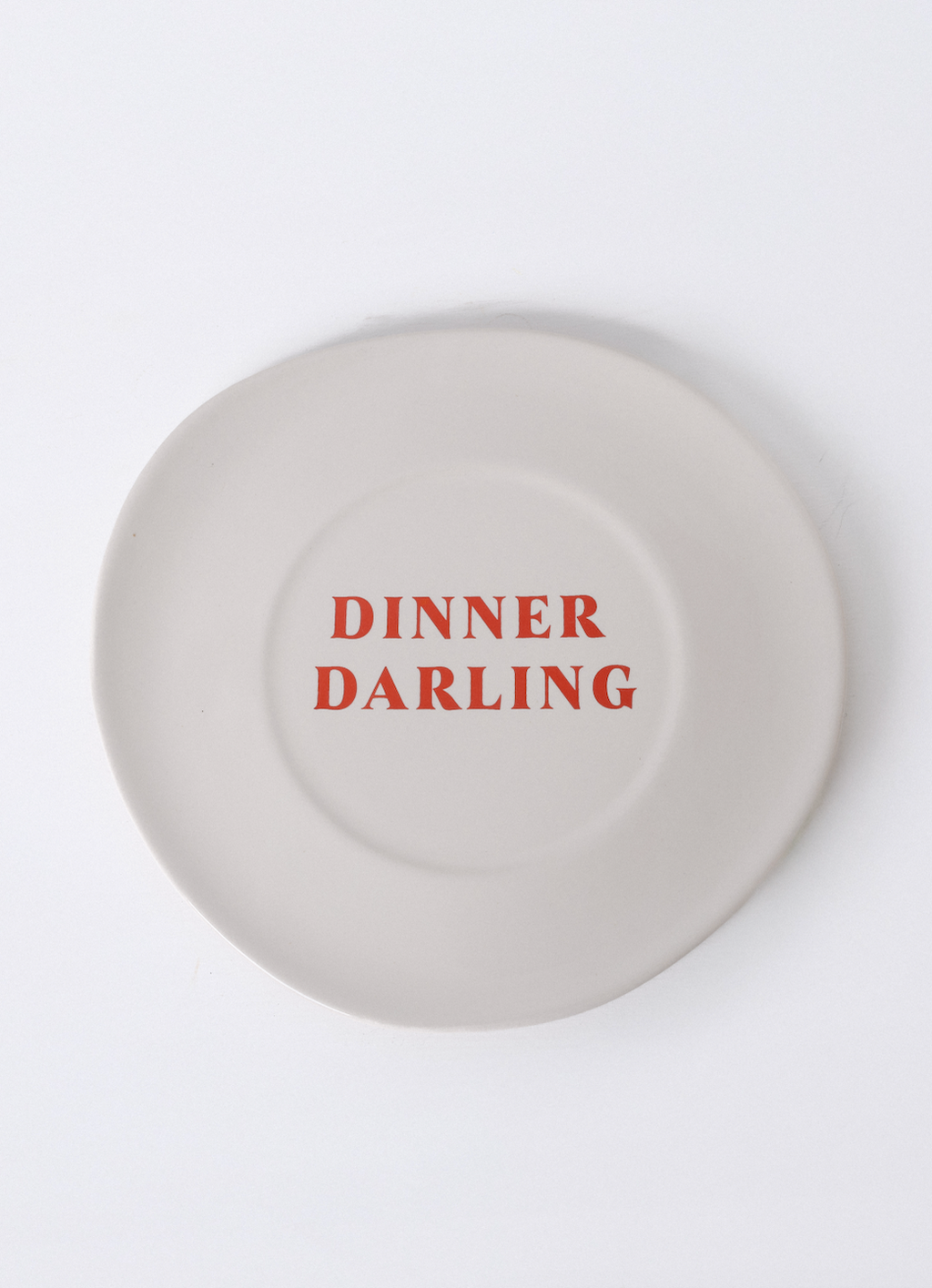 Sisi Ceramic Plate, "Dinner Darling", set of 2