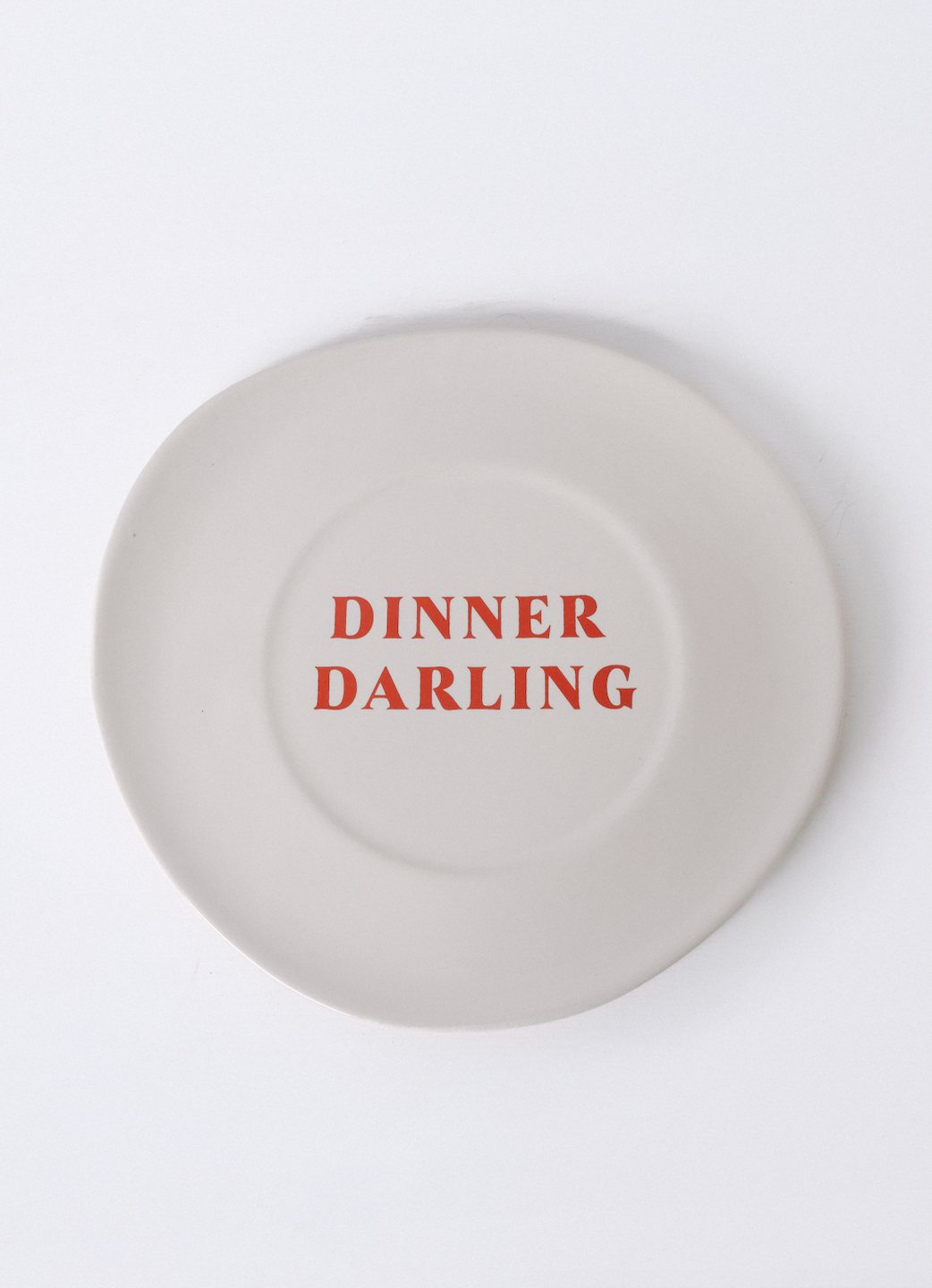 Sisi Ceramic Plate, "Dinner Darling", set of 2