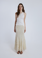 Mermaid long sequin skirt