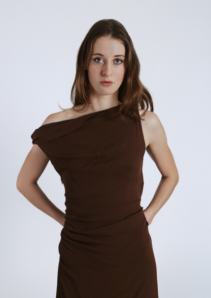 Asymmetrical one shoulder dress