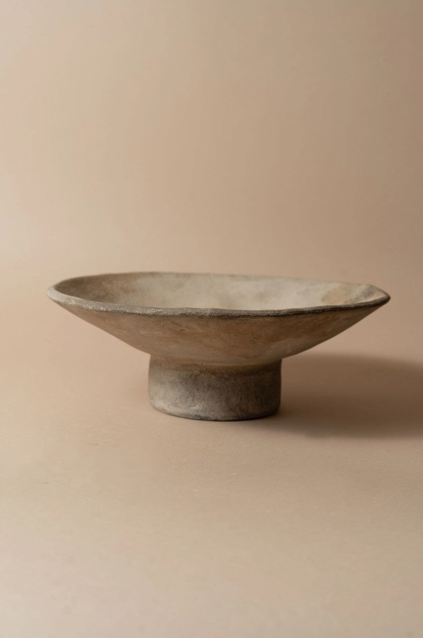 Terracotta Low Pedestal Bowl
