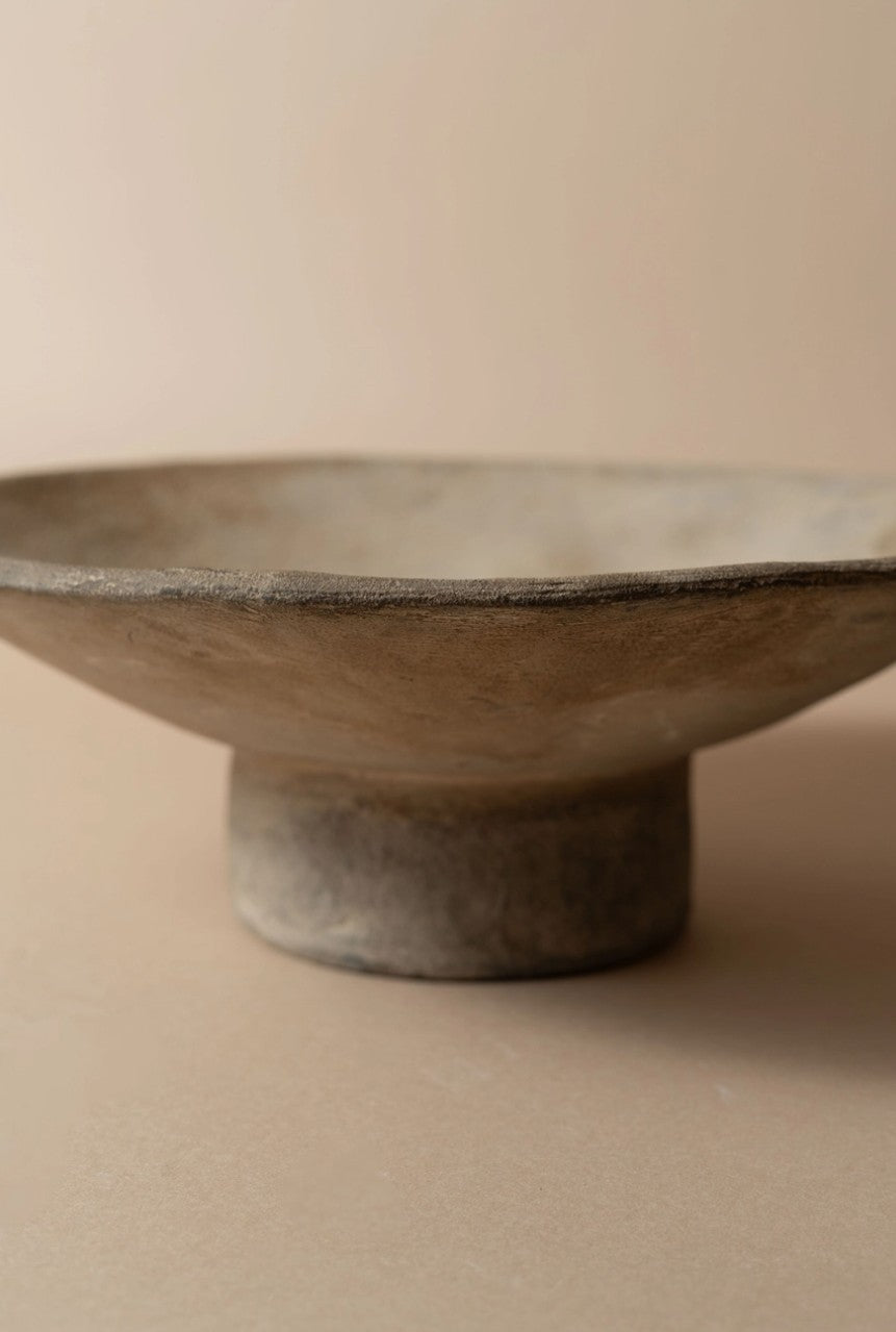 Terracotta Low Pedestal Bowl
