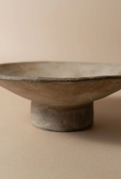 Terracotta Low Pedestal Bowl