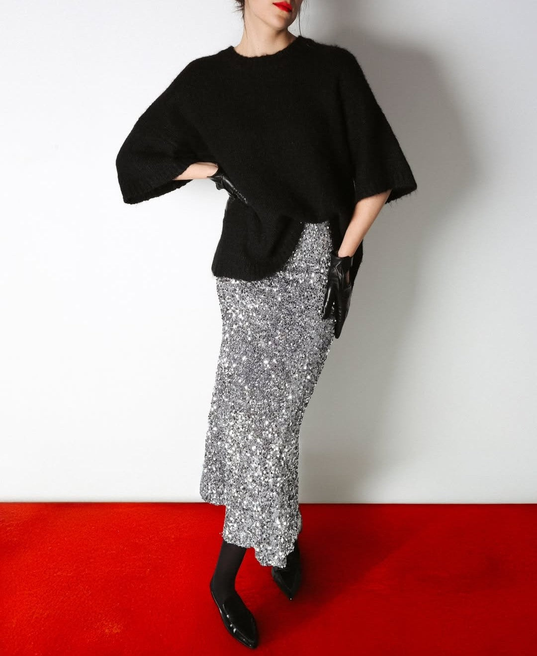 Sequin skirt