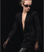 Fringe blazer