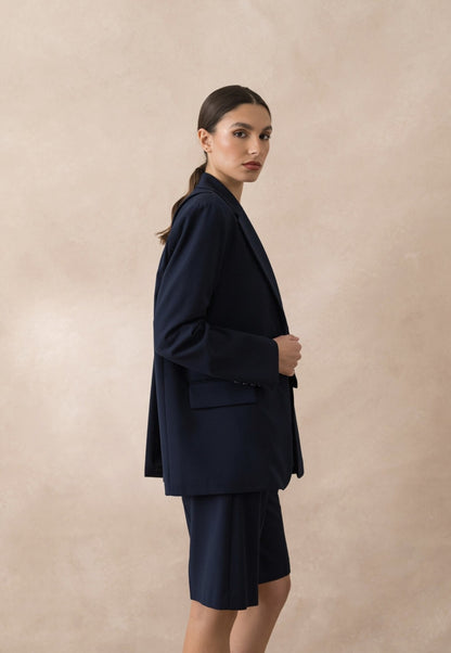[Vision] Oversized jacket with rear opening