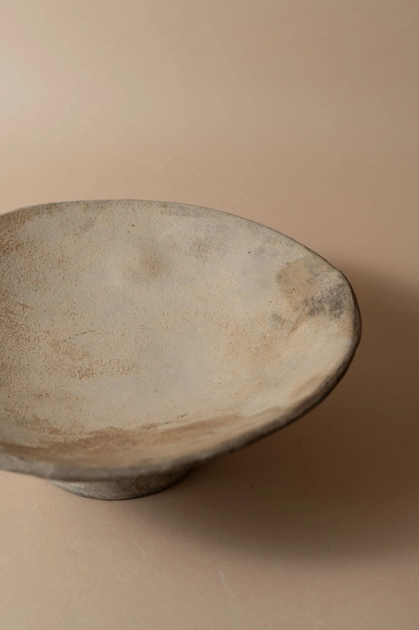 Terracotta Low Pedestal Bowl