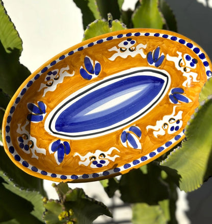 Oval Plate Polpo Vietri