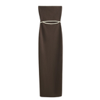 Chopped strapless dress