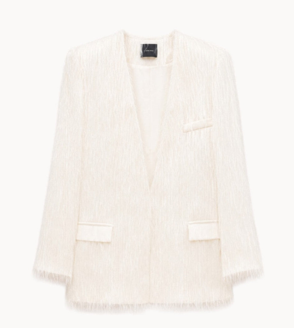 Fringe blazer