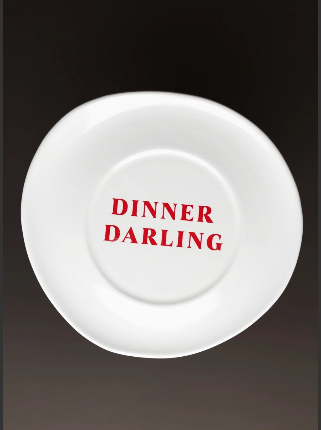Sisi Ceramic Plate, "Dinner Darling", set of 2