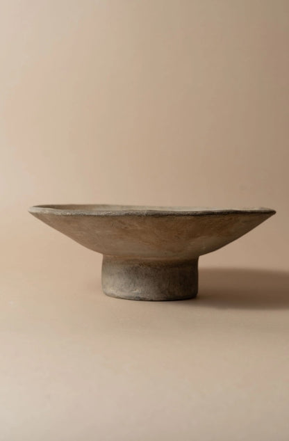 Terracotta Low Pedestal Bowl