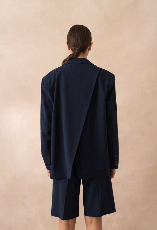 [Vision] Oversized jacket with rear opening