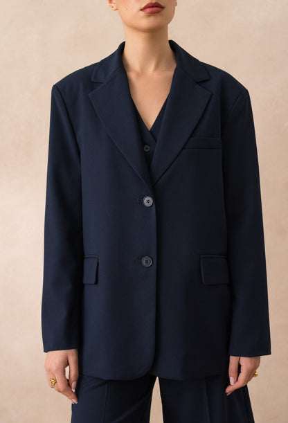 [Vision] Oversized jacket with rear opening